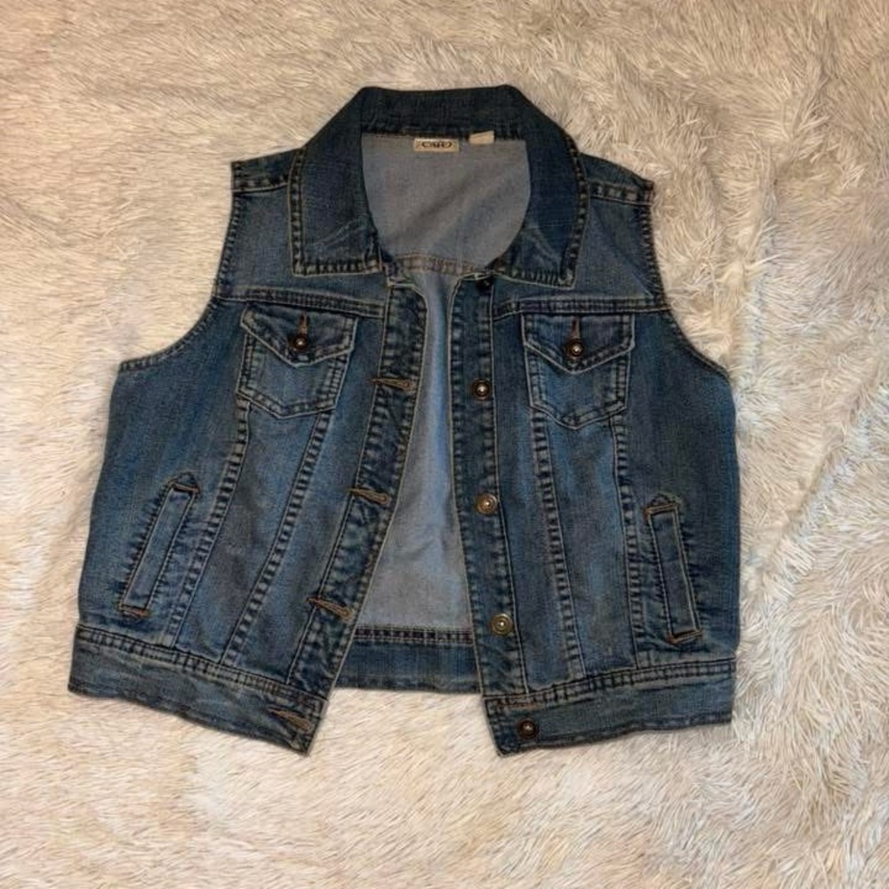 Cato Denim Vest in Blue